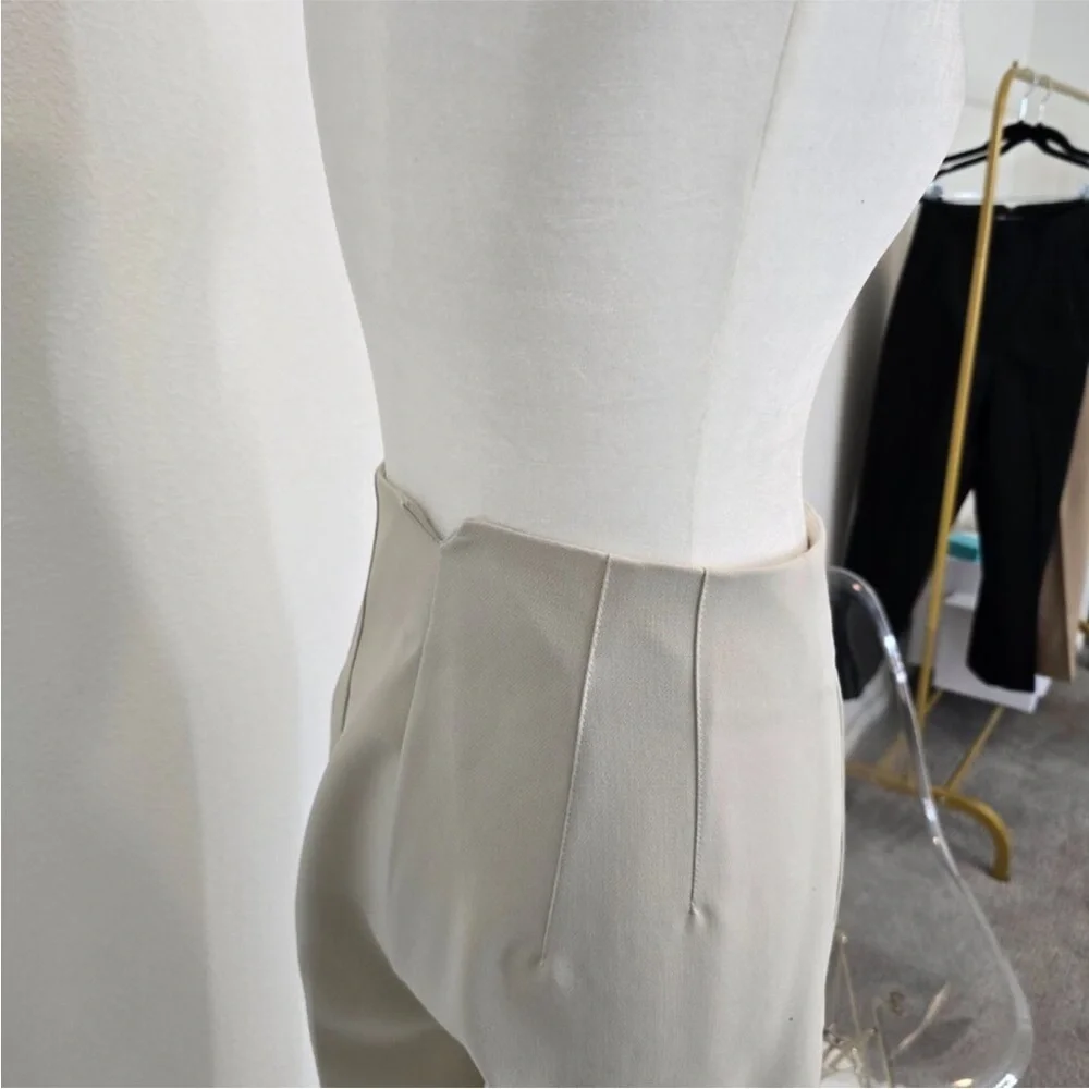 ZARA High Waisted Pants in Beige sz M EUC & SOLD OUT - Picture 8 of 10